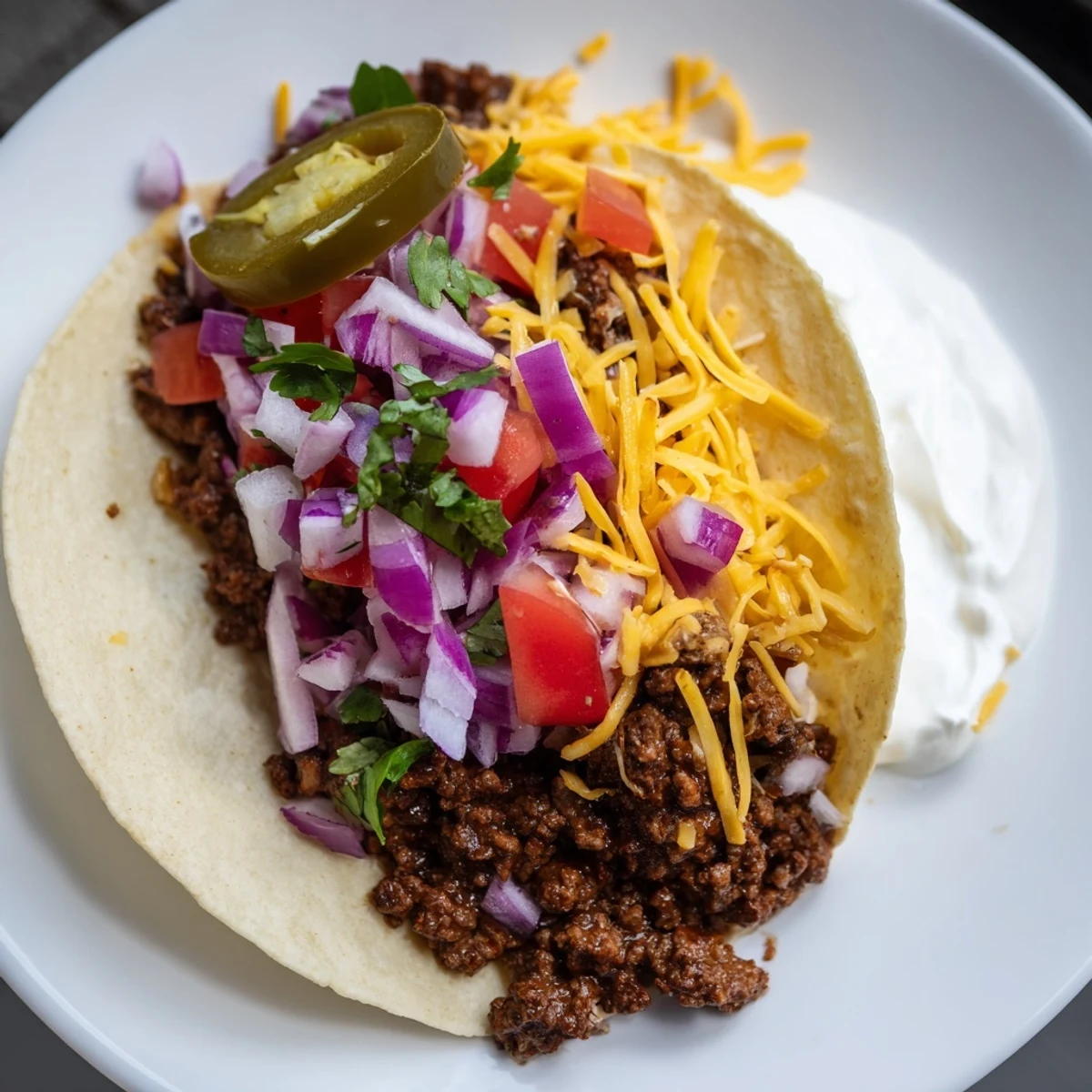 Freshly prepared Big Game Taco Bar with All the Fixings showcasing seasoned meats, colorful salsa, guacamole, and shredded cheese.
