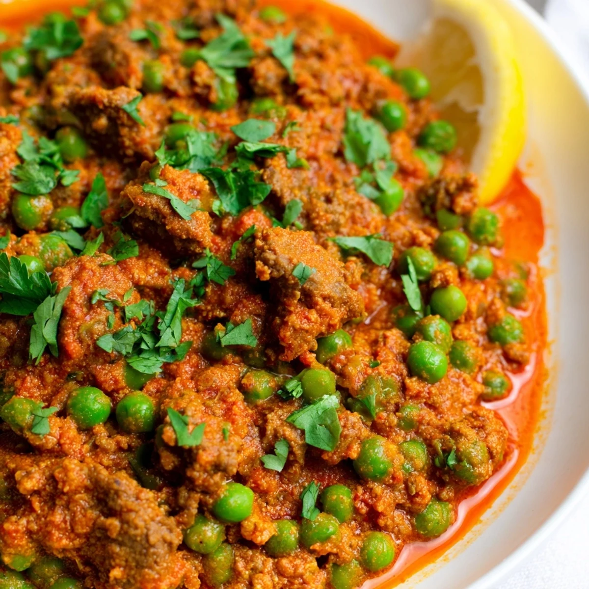 Rich and spicy Keema curry plated with warm naan bread for authentic Indian dining