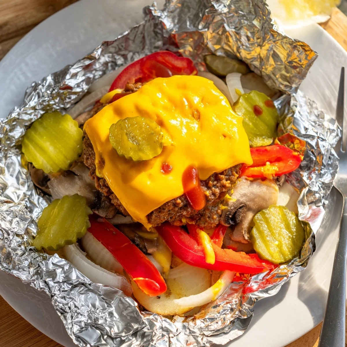 Campfire Cheeseburger Hobo Packets