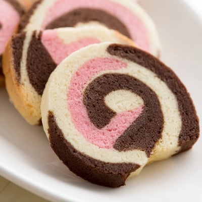 Neapolitan Swirl Cookies