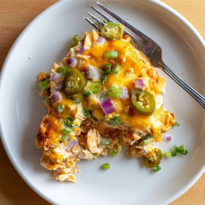 Jalapeno Buffalo Chicken Casserole